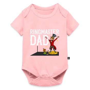 Circus Birthday Party Papa Theme Ringmaster - Baby Premium short-sleeve bodysuit - rose - Front