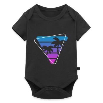 Palm Tree Sunset Painter Poison - Baby Premium short-sleeve bodysuit - black - Front