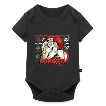 Kung Fu Santa Ugly Cristmas Design for a Martial - Baby Premium Kurzarmbody - Schwarz - Vorne