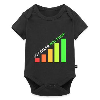 US Dollar will pump - Baby Premium short-sleeve bodysuit - black - Front