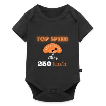 Top Speed über 250km/h - Baby Premium Kurzarmbody - Schwarz - Vorne