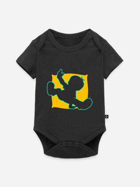 Breakdance Junge Breakdancer Tanzen - Baby Premium Kurzarmbody - Schwarz
