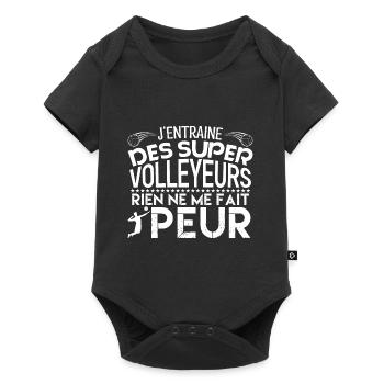 Volleyball coach Cadeau coach Volleyball !! - Body à manches courtes Premium Bébé - noir - Devant