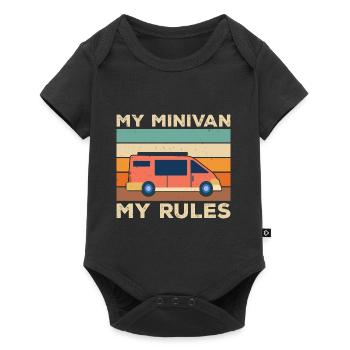 Papa conduit Minivan Papa Minivan Papa Mode de vie - Body à manches courtes Premium Bébé - noir - Devant