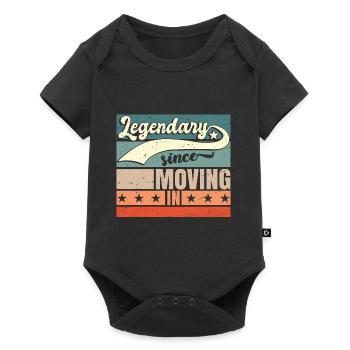 Legendary Since Moving In - Baby Premium short-sleeve bodysuit - black - Front