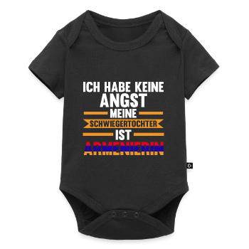 Ich habe keine Angst meine Schwiegertochter ist Ar - Baby Premium Kurzarmbody - Schwarz - Vorne