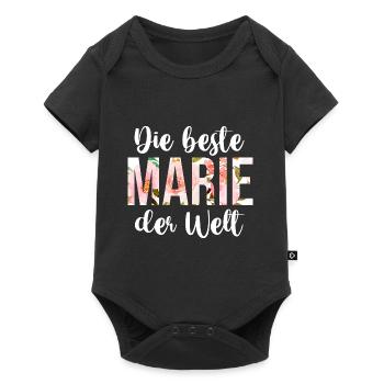 Marie - Baby Premium Kurzarmbody - Schwarz - Vorne
