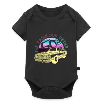 Die glorreichen 50er - Retro - Baby Premium Kurzarmbody - Schwarz - Vorne