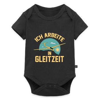 Segelflieger Fliegen Segelfliegen - Baby Premium Kurzarmbody - Schwarz - Vorne
