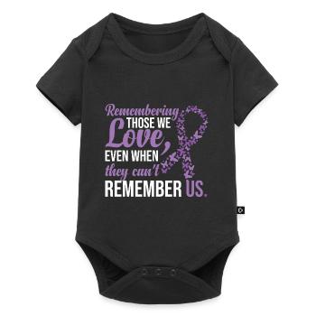 Alzheimers Awareness - Baby Premium short-sleeve bodysuit - black - Front