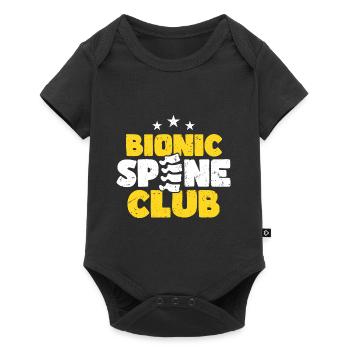 Binoic Spine Club Back Surgery - Baby Premium short-sleeve bodysuit - black - Front