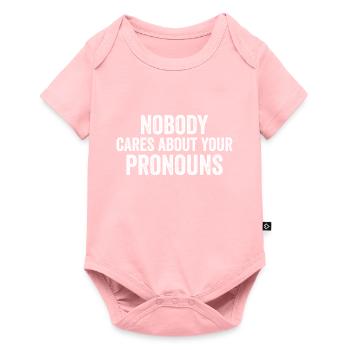 Nobody Cares About Your Pronouns - Body à manches courtes Premium Bébé - rose - Devant