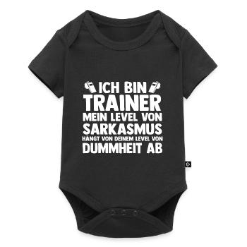 Sportmannschaft Trainer - Baby Premium Kurzarmbody - Schwarz - Vorne