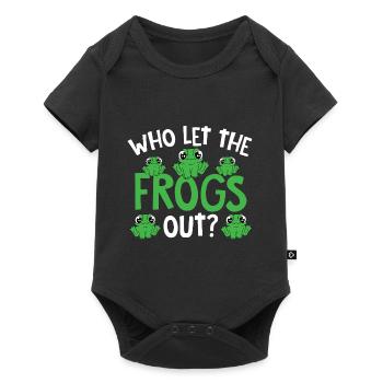 Amphibian Toad Froggy Funny Who Let The Frogs Out - Baby Premium short-sleeve bodysuit - black - Front