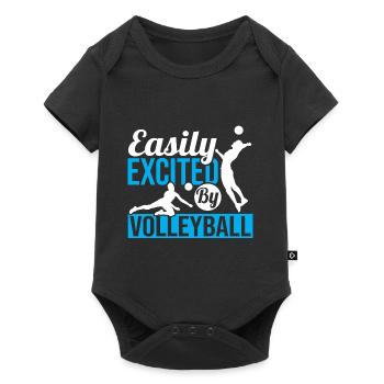 Easily Excited By Volleyball Player Men Blocker Sp - Baby Premium short-sleeve bodysuit - black - Front