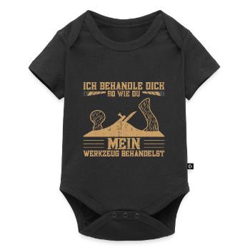 Handwerker Tischlermeister Geselle Tischlerei - Baby Premium Kurzarmbody - Schwarz - Vorne