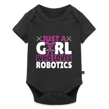 Construire un robot droïde constructeur Femmes Une fille qui aime R - Body à manches courtes Premium Bébé - noir - Devant