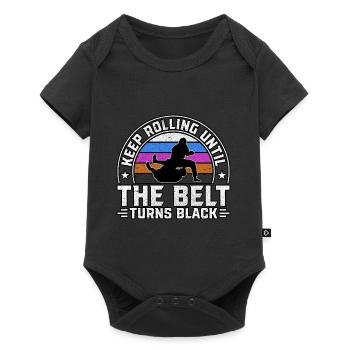 Keep rolling until the belt turns black - Baby Premium short-sleeve bodysuit - black - Front
