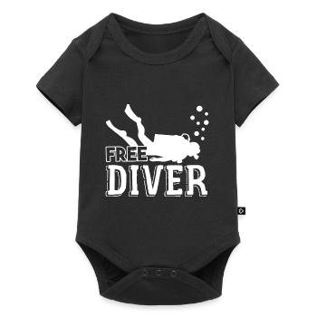 Diving Diving Free Diver - Baby Premium short-sleeve bodysuit - black - Front