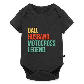 Motocross Dirt Bike Rider Moto Supercross MX - Body à manches courtes Premium Bébé - noir - Devant