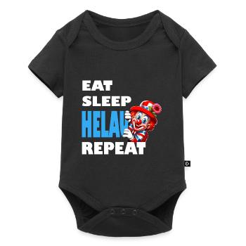 Carnival Helau Dusseldorf Clown Costume Mainz - Baby Premium short-sleeve bodysuit - black - Front