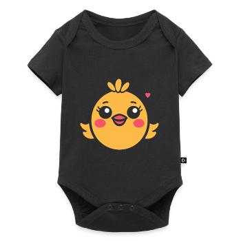 chick - Baby Premium short-sleeve bodysuit - black - Front