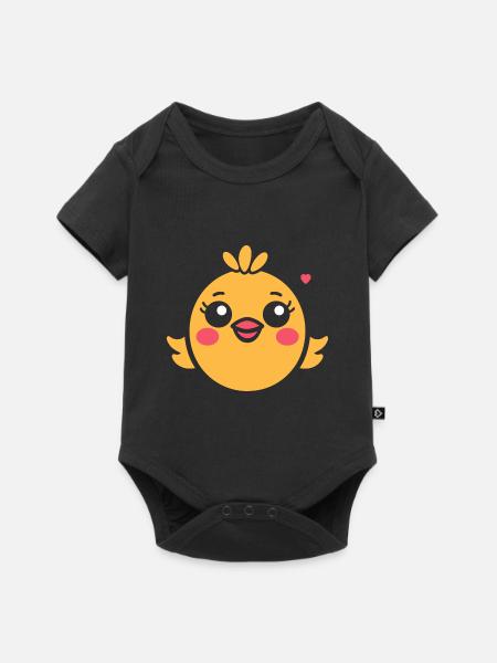 Küken - Baby Premium Kurzarmbody - Schwarz