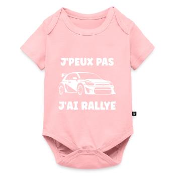 Humour pilote de rallye - Body à manches courtes Premium Bébé - rose - Devant