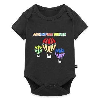 Hot Air Balloon Balloon Ride Sky I Gift - Baby Premium short-sleeve bodysuit - black - Front