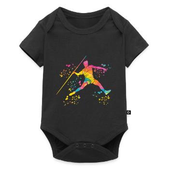 Javelin Throw Colorsplash Javelin Throw - Baby Premium short-sleeve bodysuit - black - Front