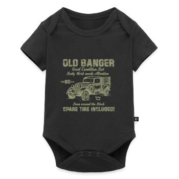 Old Banger 60. Geburtstag Geschenk Gute Kondition - Baby Premium Kurzarmbody - Schwarz - Vorne