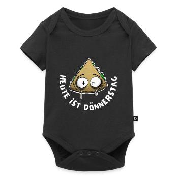 Lustiges Döner Kebab Shirt. Heute ist Dönnerstag - Baby Premium Kurzarmbody - Schwarz - Vorne