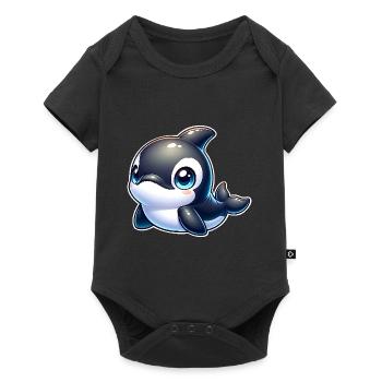 Killer whale - Baby Premium short-sleeve bodysuit - black - Front
