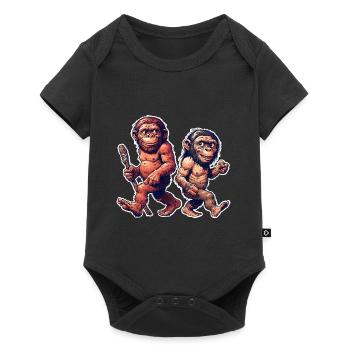 Neandertal - Body à manches courtes Premium Bébé - noir - Devant
