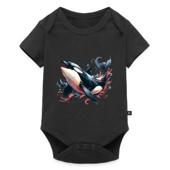 Orque Épaulard - Body à manches courtes Premium Bébé - noir - Devant
