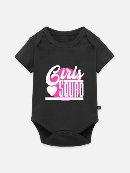 Girls Squad - Baby Premium Kurzarmbody - Schwarz