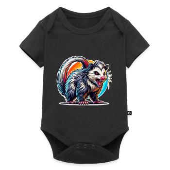 Opossum - Baby Premium short-sleeve bodysuit - black - Front