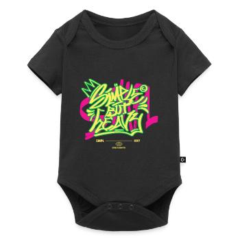 Streetwear Urban Graffiti - Baby Premium short-sleeve bodysuit - black - Front