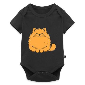 Persian cat - Baby Premium short-sleeve bodysuit - black - Front