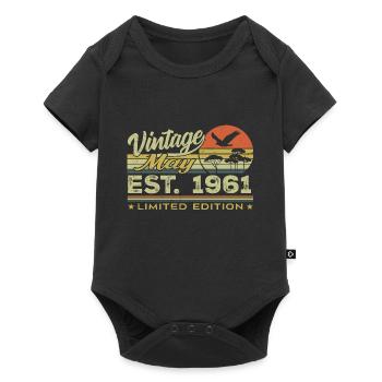Birthday May 1961, born in May 1961 - May 1961 - Baby Premium short-sleeve bodysuit - black - Front