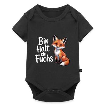 Je ne suis qu’un écolier intelligent Fox Clever - Body à manches courtes Premium Bébé - noir - Devant