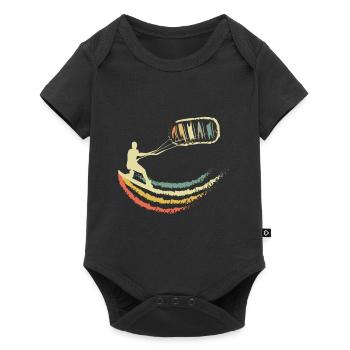 kitesurfing - Body à manches courtes Premium Bébé - noir - Devant