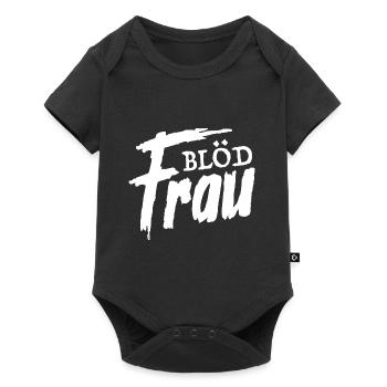 Stupide femme Drôle de phrases - Body à manches courtes Premium Bébé - noir - Devant