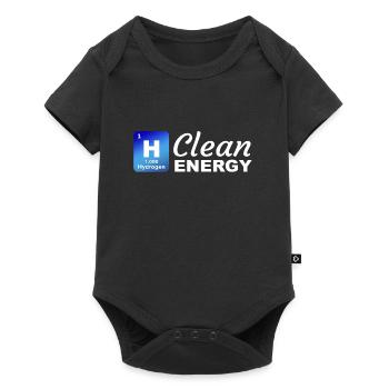 Wasserstoff - Sauberer Energie - Baby Premium Kurzarmbody - Schwarz - Vorne