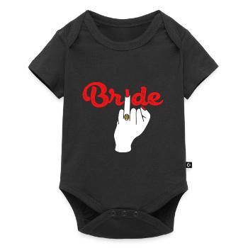Mariage mariage majeur mariage - Body à manches courtes Premium Bébé - noir - Devant