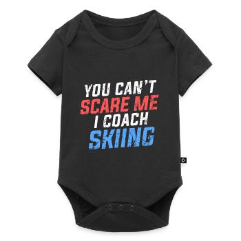 You Can't Scare Me I Coach Skiing Ski Instructor Saying - Baby Premium short-sleeve bodysuit - black - Front