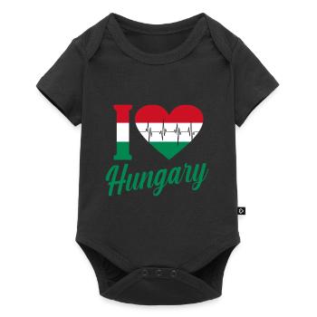 Hongrie - Body à manches courtes Premium Bébé - noir - Devant