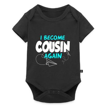 I'll be a cousin again - Baby Premium short-sleeve bodysuit - black - Front