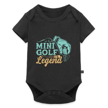 Golf golf golf golf cadeau - Body à manches courtes Premium Bébé - noir - Devant