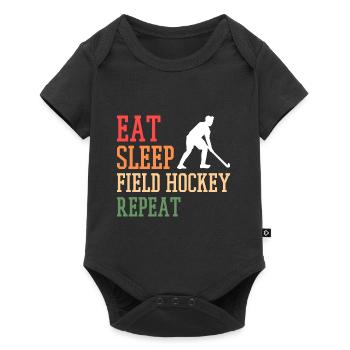 Hockey hockey de hockey coach - Body à manches courtes Premium Bébé - noir - Devant